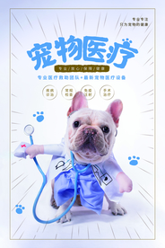 宠物医疗活动宣传海报素材