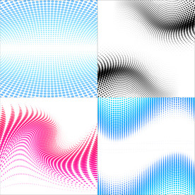 彩色半调 波点背景