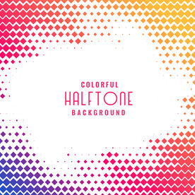 彩色半调 波点背景