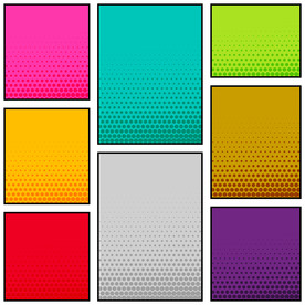 彩色半调 波点背景