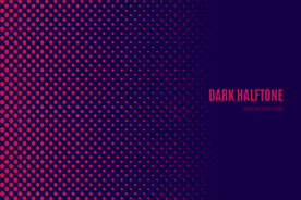 彩色半调 波点背景