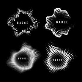 彩色半调 波点背景