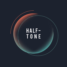 彩色半调 波点背景