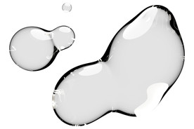 水滴免抠泡泡  透明肥皂泡泡