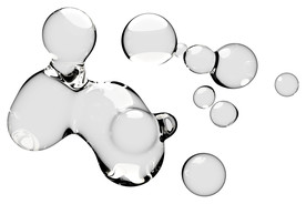 水滴免抠泡泡  透明肥皂泡泡