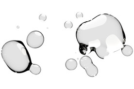 水滴免抠泡泡  透明肥皂泡泡