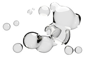 水滴免抠泡泡  透明肥皂泡泡