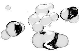 水滴免抠泡泡  透明肥皂泡泡