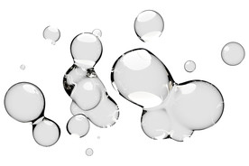 水滴免抠泡泡  透明肥皂泡泡