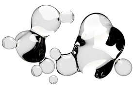 水滴免抠泡泡  透明肥皂泡泡