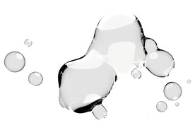 水滴免抠泡泡  透明肥皂泡泡