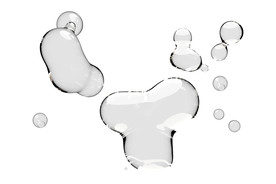 水滴水珠泡泡  透明肥皂泡泡