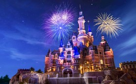 上海迪士尼夜景