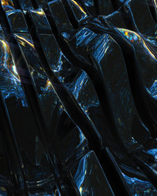 C4D 模型金属表面抽象波浪