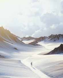 C4D 模型山脉和小路