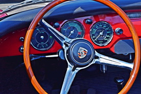 保时捷 汽车 跑车  方向盘