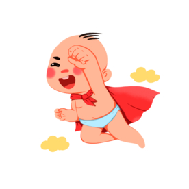 可爱卡通手绘宝宝png