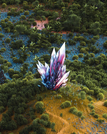 C4D 模型 泥土草地冰晶钻石