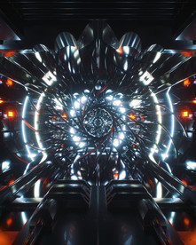 C4D 模型 炫酷迷宫隧道镜子