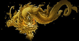 中国风金色龙元素