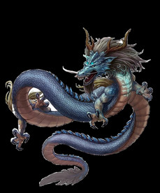 中国风金色龙元素