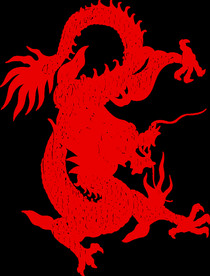 中国风金色龙元素