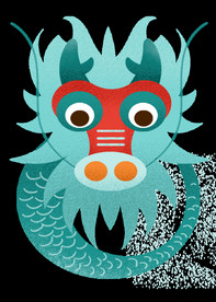 中国风金色龙元素