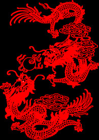 中国风金色龙元素