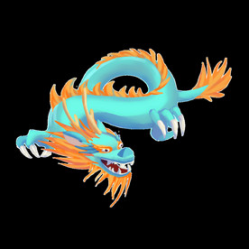 中国风金色龙元素