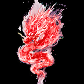 中国风金色龙元素