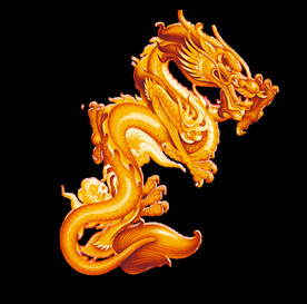 中国风金色龙元素