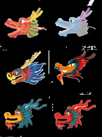 中国风金色龙元素