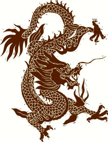 中国风金色龙元素