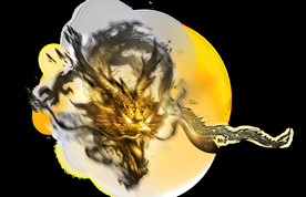 中国风金色龙元素