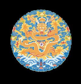 中国风金色龙元素