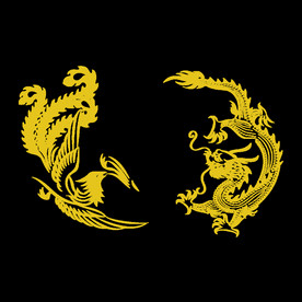 中国风金色龙元素
