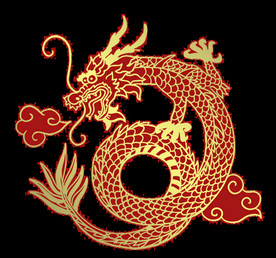 中国风金色龙元素