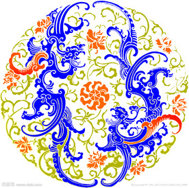 中国风金色龙元素