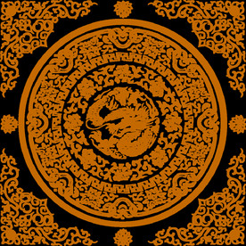 中国风金色龙元素