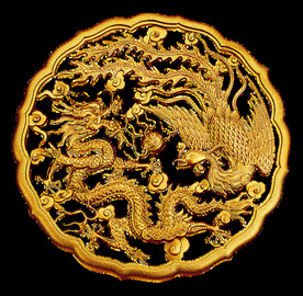 中国风金色龙元素