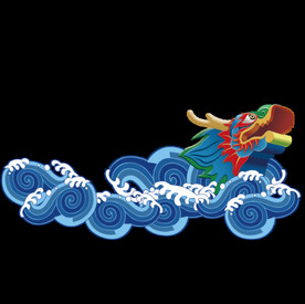 中国风金色龙元素