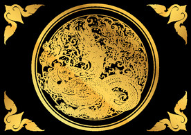 中国风金色龙元素