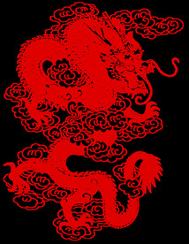 中国风金色龙元素