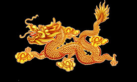 中国风金色龙