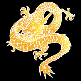 中国风金色龙