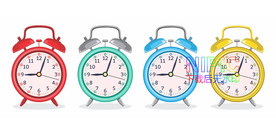 时间卡通钟表秒表时钟格式模板