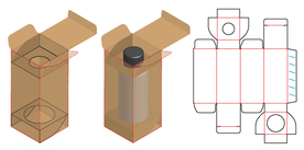 双内衬卡托水杯产品包装盒