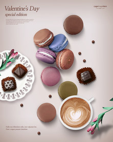 情侣巧克力海报图片