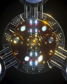 C4D 模型机械电路板零件设