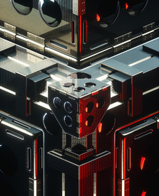 C4D 模型机械电路板零件设备